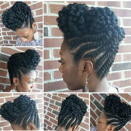 Natural Hair Community (@islandnaturals) • Instagram photos and videos Styles Of Braids, Natural Updo, Natural Twist, Twist Updo, Flat Twist Updo, Twisted Hair, Twisted Updo, Updo Styles, Natural Hair Twists