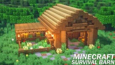 Koala Builds Minecraft, Tiny House Minecraft, Minecraft Blueprint, Chalet Minecraft, Minecraft Tower, Minecraft Barn, Construction Minecraft, Rumah Minecraft Sederhana, Village Ideas