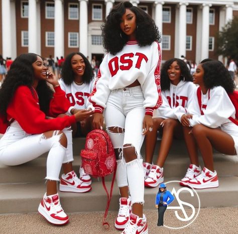 Delta Sigma Theta Outfits Fashion, Delta Sigma Theta Outfits, Sorority Girls Outfit, Baddie Characters, Aka Apparel, Delta Sigma Theta Gifts, Sorority Fashion, Delta Girl, Delta Sorority