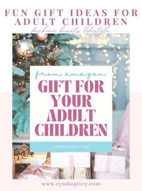 gift guide for adult children, best gifts for adult children, fun gifts for your adult children, gift ideas your adult children will love, best gift ideas, best holiday gift guide of 2023 Gift Ideas For Adult Children, Gifts For Adult Children, Best White Elephant Gifts, Fun Gift Ideas, Christmas Gifts For Adults, Cyndi Spivey, Thoughtful Christmas Gifts, Gift Guides, Gifts For Adults