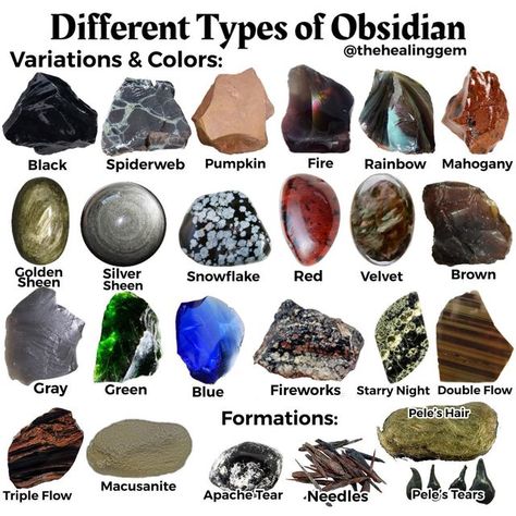 Different Types Of Obsidian, Green Obsidian Crystal Meaning, Green Obsidian Meaning, Black Onyx Vs Obsidian, Rainbow Obsidian Meaning, Types Of Obsidian, Obsidian Crystal Meaning, Obsidian Aesthetic, Farming House