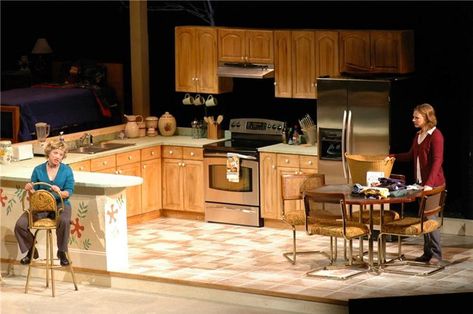 Rabbit Hole Props Stage Theatre, Kitchen Staging, Rabbit Hole, Kitchen Sets, Staging, Breakfast Bar, The Originals, Furniture, Home Decor