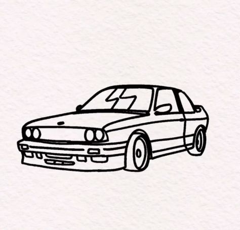 Frank Ocean Tattoo Stencil, Frank Ocean Nostalgia Ultra Tattoo, Frank Ocean Bmw E30 Tattoo, Minimal Car Tattoos, Frank Ocean Stencil, Toy Car Tattoo, Frank Ocean Car Tattoo, Mini Car Tattoo, E36 Tattoo