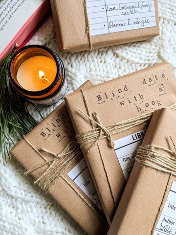 How To Wrap A Blind Date With A Book, Blind Date With A Book Box Ideas, Blind Book Date Ideas, Book Date Ideas, Blind Book Date, Indy Clover, Blind Date With A Book Ideas Wraps, Blind Date With A Book Ideas, Book Date