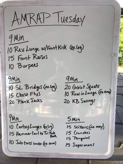 Accumulator Workout, Amrap Workout Crossfit, Amrap Workouts, Quick Full Body Workout, Cheerleading Workouts, Bootcamp Ideas, Tuesday Workout, 45 Minute Workout, Full Body Dumbbell