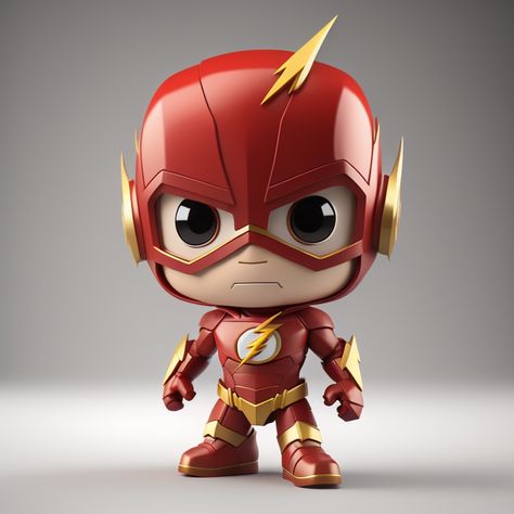 The Flash The Flash Chibi, Jesus Christ Illustration, Flash Dc Comics, Figure Art, Pop Marvel, Funko Pop Marvel, Toy Figures, Super Heroes, Bobble Head