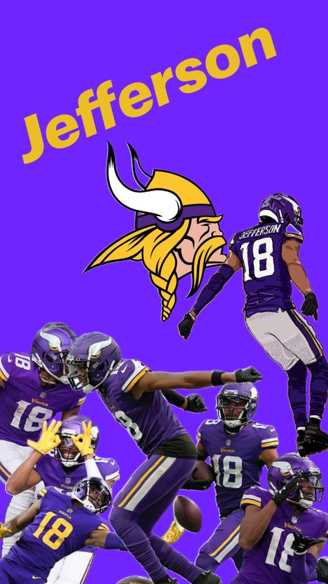 Vikings #Jefferson #NFL Nfl Vikings, Justin Jefferson, Connect With People, Your Aesthetic, Creative Energy, Vikings, Nfl, Football, Wallpapers