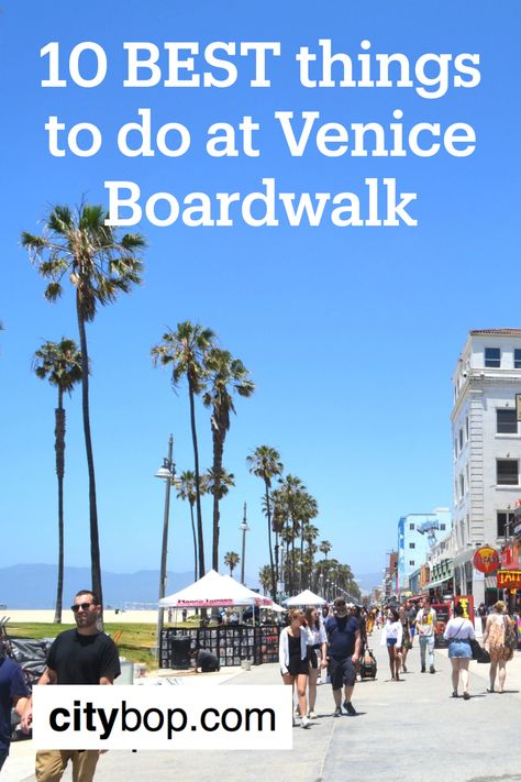 I love walking along the Venice Boardwalk from Venice Beach to Santa Monica. There's so much fun stuff to see.  Check out my Top 10 list on citybop.com.  #venicebeach #venicebeachcalifornia #thingstodoinvenicebeach #thingstodoinvenicebeachcalifornia #thingstodovenicebeach #whattodovenicebeach #whattodoinvenicebeach #whattodoinvenicebeachcalifornia #veniceboardwalk #venicebeachboardwalk #veniceboarddwalkcalifornia Venice Boardwalk, Venice Beach Boardwalk, Cali Trip, Street Performers, Walking Map, Fortune Tellers, Front Walk, Venice Beach California, Venice California