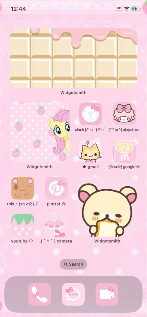 Cutecore Layout, Cutecore Phone Layout, Cutecore Lockscreen, Cutecore Homescreen, Wallpaper Layouts, Cutecore Wallpaper, Iphone Setup, My Homescreen, Kawaii App