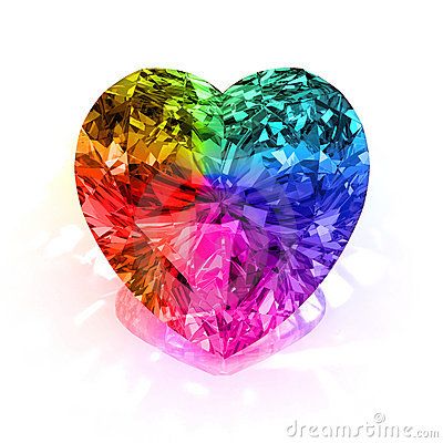 It's a stock image that you can download, but OMG, it's so GREAT, I want that jewel!!! Rainbow Connection, Rainbow Aesthetic, Rainbow Bright, I Love Heart, Love Rainbow, Taste The Rainbow, Heart Shaped Diamond, Rainbow Heart, Stock Photography Free