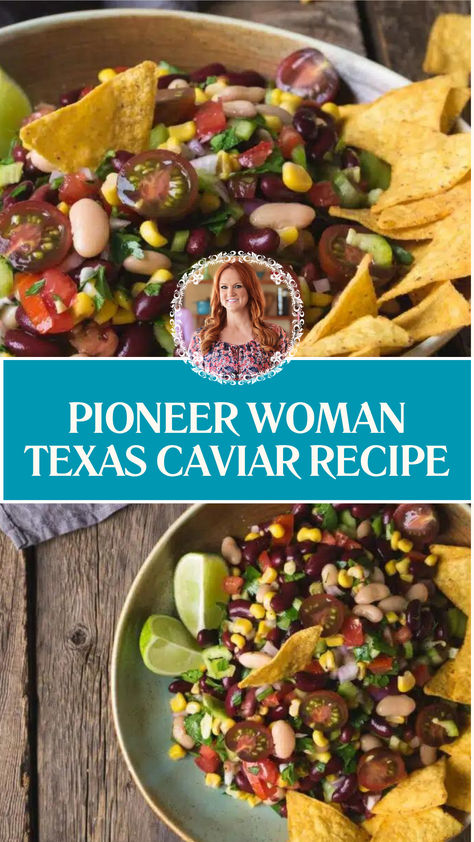 Pioneer Woman Texas Caviar Recipe Pioneer Woman Appetizers, Mexican Caviar, Texas Caviar Recipe, Rotel Recipes, Texas Caviar, Yellow Bell Pepper, Caviar Recipes, Cowboy Caviar, Bean Soup Recipes