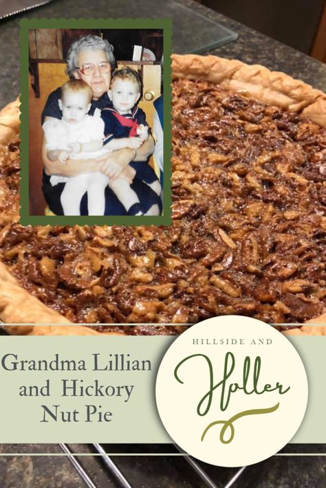 Hickory Nut Pie Recipe, Shagbark Hickory Nut Recipes, Hickory Nut Pie, Hickory Nut Recipes, Hickory Nuts Uses, Hickory Syrup, Appalachian Women, Easter Traditions Family, Nut Pie