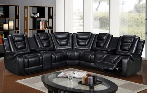 Upgrade your living space with the luxurious ✨ Jordan Black Reclining Sectional ✨ from Eve Furniture! Perfect for movie nights 🎥 and relaxation 💤, this sectional combines style and comfort in one. Get ready to transform your home into a chic haven. Explore our collection https://evefurn.com/collections/deep-sectional-sofa #EveFurniture #RecliningSectional #HomeDecor #LuxuryLiving #FurnitureTrendsUSA 🇺🇸 #InteriorDesign #modernhome Black Leather Sectional, Deep Sectional Sofa, Leather Reclining Sectional, Best Sectionals, Jordan Black, Furniture Trends, Movie Nights, Leather Sectional, Furniture Layout