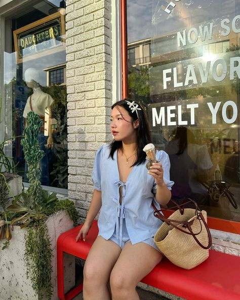 pov: you’re my ice cream date 🍦🩵 🔗 outfit linked on my LTK 🫶🏼 or comment SHOP to have the details sent to your dm https://liketk.it/4KEHF . summer casual style italian summer outfit inspo #summeroutfit #summerstyle #casualstyle #casualoutfit #outfitinspo Summer Casual Style, Ice Cream Date, Italian Summer Outfits, Italian Summer, Summer Style Casual, Date Outfits, Summer Outfit, Summer Casual, Casual Style