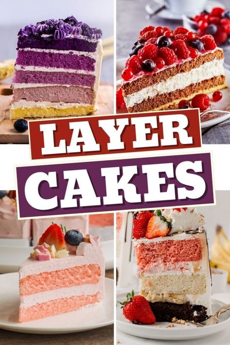 Birthday Cake Decorating Ideas, Layer Cake Recipes, Decorating Party, Sweet Ideas, Cake Decorating Ideas, Simple Birthday, Creative Birthday, Cake Fillings, Layer Cakes