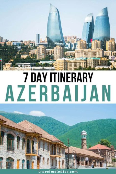 Azerbaijan Itinerary: See the Best Places in 7 Days (+ Maps & Tips) Baku Itinerary, Azerbaijan Map, Azerbaijan Travel, Instagram Places, Budapest Travel, Holiday Travel Destinations, Nice Places, Baku Azerbaijan, Travel Asia