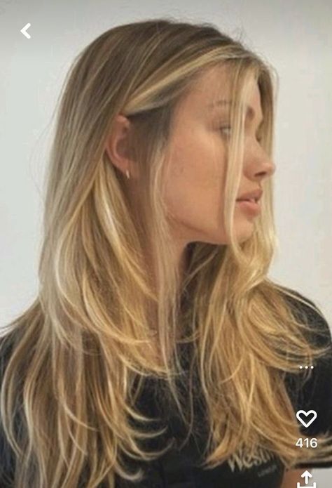 Long Blonde Straight Hair With Layers, Natural Blonde Hair With Highlights, Long Blonde Straight Hair, Long Blonde Hair Cuts, Balayage Straight Hair, Medium Length Blonde Hair, Perfect Blonde Hair, Haircuts 2024, Medium Layered Hair