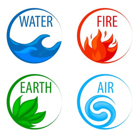 Disney+ App Icon, Earth Air Fire Water, Book Cover Diy, 4 Element, Element Symbols, Air Fire, Art Frames, 4 Elements, Earth Design