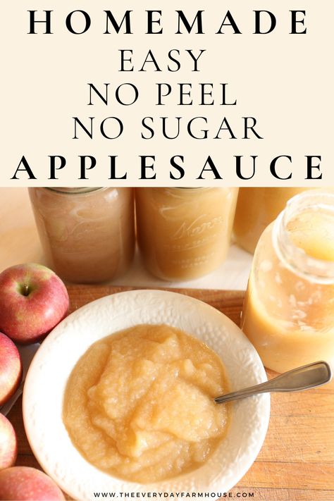 Making simple healthy no peel applesauce at home is easy if you have an Instant Pot and an applesauce maker. Your kids will love making and eating this no-peel applesauce with you! Apples For Applesauce, Canning Applesauce, Canning Apples, How To Make Applesauce, Dessert From Scratch, Home Canning Recipes, Apple Sauce Recipes, How To Make Salsa, Homemade Applesauce