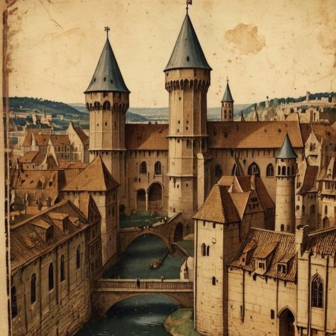 Medieval Life. Towns, Villages and Castles. (CastleLore) 🏰🕰️📜 If you want to read more about Middle Ages, click the link in our bio! (castlelore.com) 📖🔗 #middleages #medievalhistory #medieval #europeanhistory #culturallegacy #castle #castles #medievaltimes #medievallife #feudalism #knights #knight #nobile #medievaltown #medievalvillage #medievalsociety #castlephotography #medievaleurope #castlesofinstagram #historylovers #middleageshistory #historyofeurope #medieval #drawing #olddrawings #v... Medieval Era Aesthetic, Moyen Age Aesthetic, The Middle Ages Aesthetic, Middle Ages Aesthetic, Medieval Fantasy Aesthetic, Medieval Drawing, Middle Ages Art, Medieval Kingdom, Dark Medieval