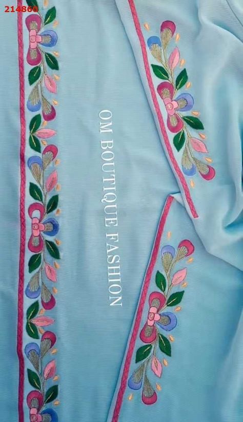 Punjabi Suit Design For Usha Janome 450e & 550e Embroidery design Hand Embroidery On Suits, Machine Work Suits Designs, Thread Work Embroidery Suits, Suit Painting Designs Punjabi, Machine Embroidery Suits Punjabi, Machine Embroidery Designs For Suits, Latest Punjabi Suits Design, Mekhela Chador, Layer Dresses