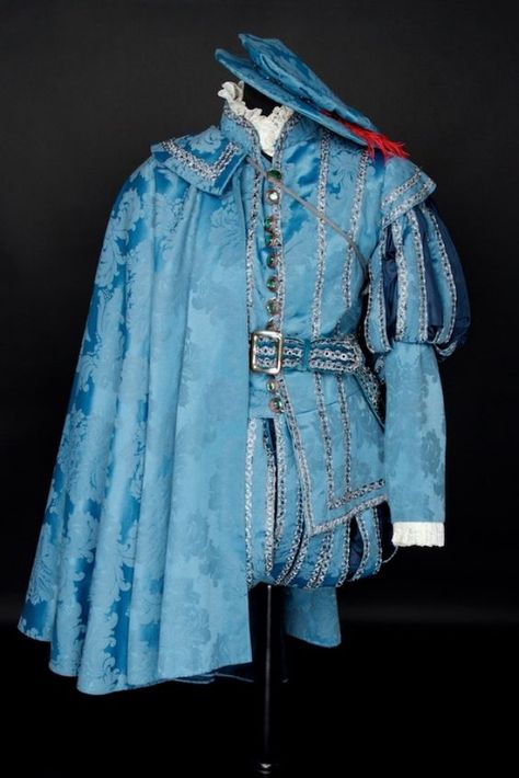 Blue Graduation Dresses, Mens Garb, Short Graduation Dresses, Period Outfit, Medieval Clothing, Historical Costume, Historical Dresses, Fantasy Clothing, Fantasy Fashion