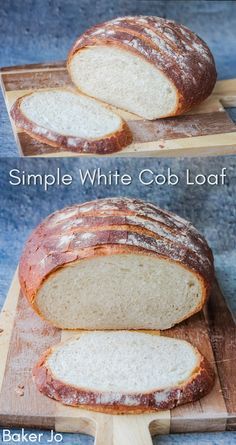 Cob Bread, Beginners Bread Recipe, Cob Loaf, White Bread Recipe, Artisan Bread Recipes, Loaf Recipes, Easy Bread Recipes, Easy Bread, Dessert Bread