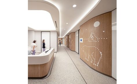 Acibadem Ataşehir Hospital And Children’s Pavilion Blends High-tech, Human-centered Design - HCD Magazine Medical Architecture, Hospital Plan, Healthcare Snapshots, Children Hospital Design, Healthcare Interior Design, Base Building, Healthcare Architecture, Children Hospital, Hospital Interior