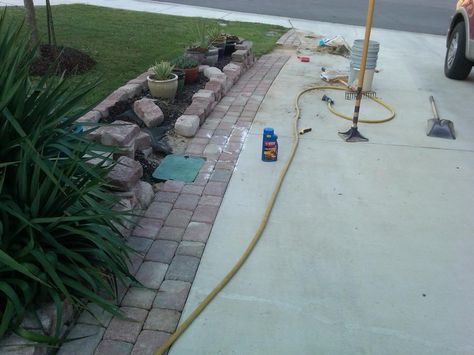 Diy Driveway Extension, Expand Driveway Ideas, Extending Driveway, Concrete Driveway Extension Ideas, Extending Driveway Ideas, Driveway Extension Ideas, Driveway Pavers Extension, Driveway Expansion, Pavers For Driveway