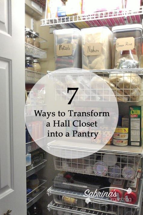 Transform Closet Into Pantry, Hall Closet Pantry Ideas, Hall Closet To Pantry Conversion, Closet Into Pantry Convert, Hall Closet Into Pantry, Turning Closet Into Pantry, Coat Closet To Pantry Convert, Hall Closet To Pantry, Organize Hall Closet