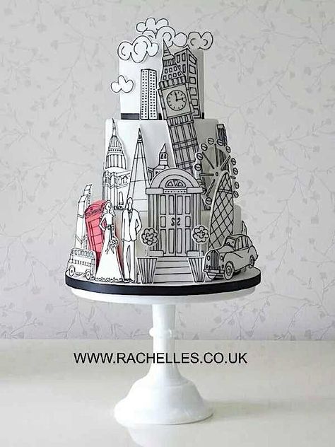 London Cake, Gateaux Cake, Crazy Cakes, Unique Cakes, Novelty Cakes, Gorgeous Cakes, Love Cake, Fancy Cakes, Cake Creations