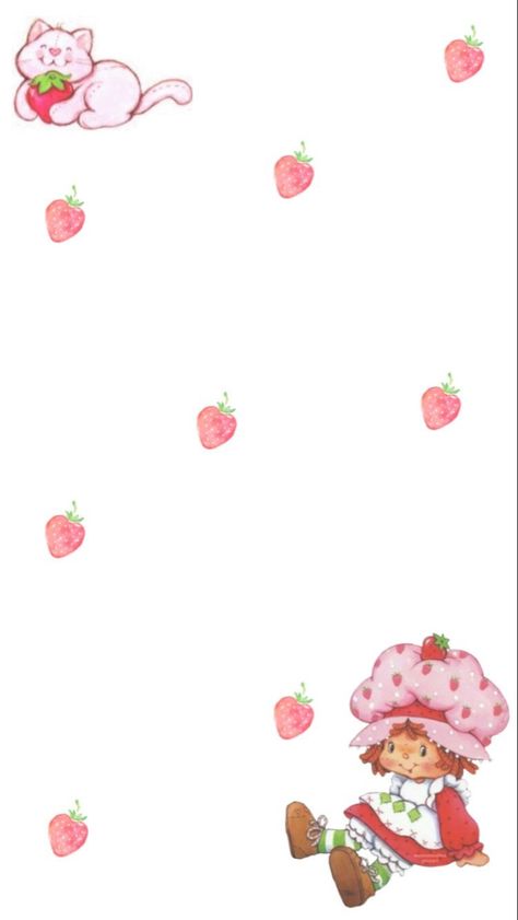 Aesthetic Strawberry Shortcake Wallpaper, Strawberry Shortcake Background Wallpapers, Strawberry Shortcake Cartoon Wallpaper, Strawberry Shortcake Aesthetic Cartoon, Strawberry Shortcake Widgets, Strawberry Shortcake Cartoon Aesthetic, Strawberry Shortcake Lockscreen, Vintage Strawberry Wallpaper, Vintage Strawberry Shortcake Aesthetic