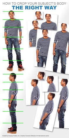 How to Crop Your Subject's Body the Right Way. Read all 15 photo cropping tips at http://www.companyfolders.com/blog/cropping-photos#graphic. Edit Image, Inkscape Tutorials, Edit Pictures, Photo Cropping, Photography Cheat Sheets, Desain Quilling, Digital Imaging, Edit Photos, Photography Basics