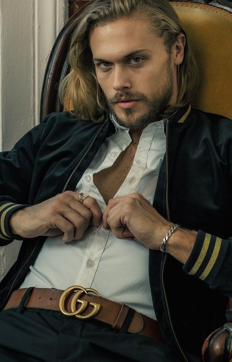 Christopher Mason Christopher Mason, Chris Mason, Kylie Scott, Cute Blonde Guys, Blonde Guys, Romance Club, Long Hair Styles Men, Fashion Photoshoot, Comme Des Garcons