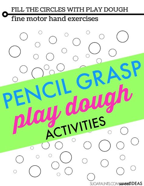 Play Dough Activities, Hand Strengthening Exercises, Fine Motor Play, Pencil Grasp, Finger Gym, Hand Strengthening, Sensory Bottle, Handwriting Activities, Occupational Therapy Activities