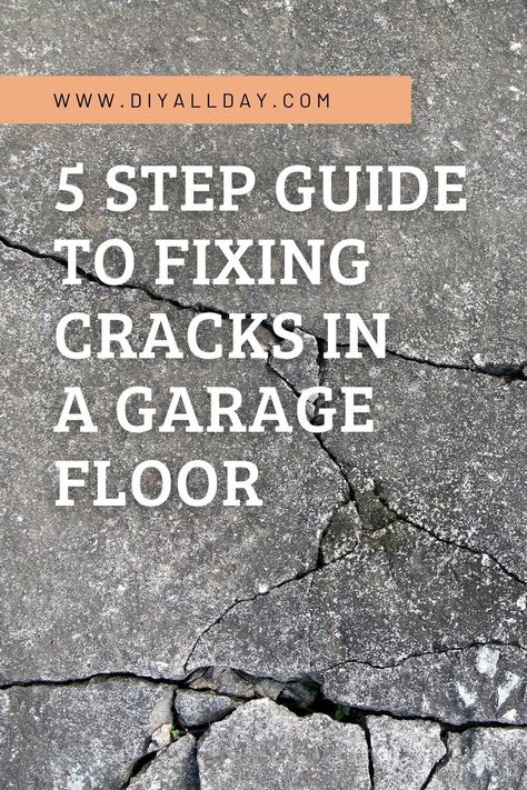 Fix Cracked Concrete, Garage Floors Diy, Concrete Floor Repair, Framing Basement Walls, Concrete Floors Diy, Repair Cracked Concrete, Painting Basement Floors, Diy Projects Garage, Concrete Repair Products