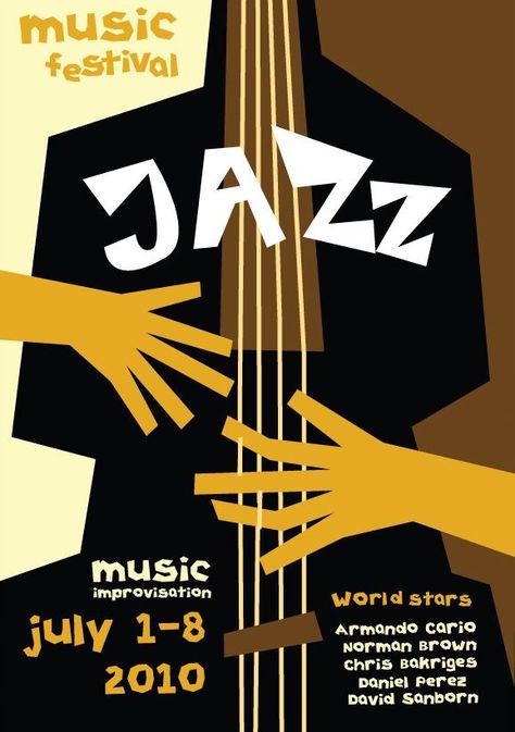 Jazz Festival Busking Poster, Musician Poster, Jazz Music Festival, Jazz Posters, Arte Jazz, Montreux Jazz Festival, Poster Sport, Music Art Print, Festival Music