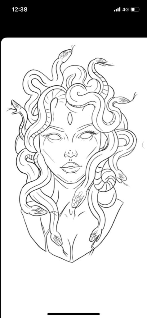 Leg Tattoo Stencil, Medusa Tattoo Stencil, Medusa Tattoo, Tattoo Stencils, Tattoo Sketches, Leg Tattoos, Doodles, Tattoos, Quick Saves