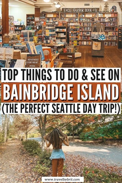 Washington Things To Do, Day Trips From Seattle, West Coast Canada, Seattle Travel Guide, Bainbridge Island Washington, Seattle Vacation, West Coast Travel, Washington State Travel, Seattle Trip