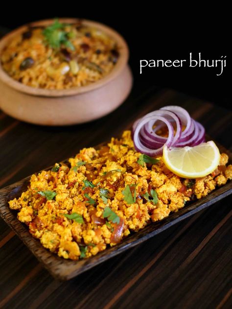 Paneer Burji, Paneer Bhurji Recipe, Easy Paneer Recipes, Bhurji Recipe, Paneer Bhurji, Paneer Dishes, Indian Veg Recipes, Paneer Recipe, Paneer Recipes