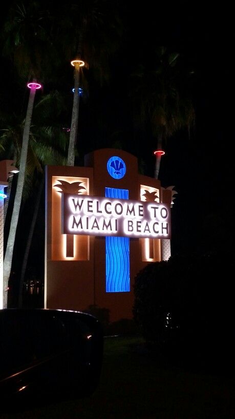 Welcome to Miami Beach Welcome To Miami Sign, Miami Beach Aesthetic, Spring Break Miami, Miami Birthday, Miami Beach Pictures, Coconut Grove Miami, Miami Pictures, Universal Studios Orlando Trip, Miami Lifestyle