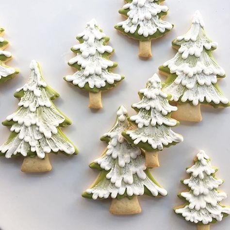 Mini pine forest headed your way @darcymiller! Perfect tree for my gingerbread house's yard. Christmas Treats To Make, Easy Christmas Treats, Winter Cookie, Tree Cookies, Xmas Cookies, Fancy Cookies, Christmas Sugar Cookies, Christmas Cookies Decorated, Beautiful Cookies