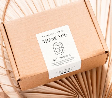 Box Label Design, Label Design Template, Hey Gorgeous, Packaging Labels Design, Shipping Label, Shipping Boxes, Label Templates, Packaging Labels, Logo Sticker