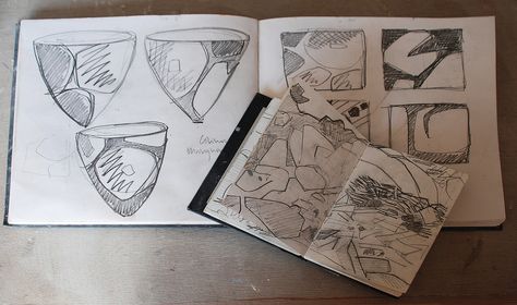 Studio Pottery – Page 2 – Toovey's Blog Designs For Pottery, Artist Sketchbook, Gcse Art, Sketchbook Pages, Sense Of Place, Homes And Gardens, Pottery Ideas, Mark Making, Studio Pottery