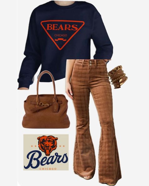 #Touchdown Da bears 🧡🐻💙🏈 You pick, outfit 1 or 2? #gamedayoutfit #chicagobears Bears Game, Game Day Outfit, Gameday Outfit, Day Outfit, 1 Or 2, Chicago Bears, Game Day, Outfit Of The Day, Bears