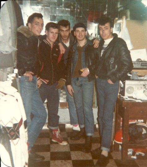 1960s Greasers, 80s Notebook, 60s Greaser, 1950s Greaser, Greaser Guys, Scenes From An Italian Restaurant, 1950 Outfits, Fox Costumes, Rockabilly Boys