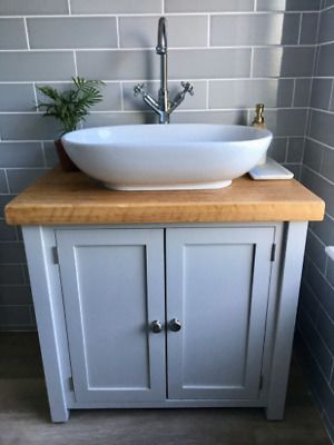 Painted Bathroom Sink, Bathroom Sink Units, Tea Gardens, Painted Bathroom, Sink Vanity Unit, Small Bathroom Sinks, Bathroom Sink Cabinets, Sink Units, Downstairs Toilet