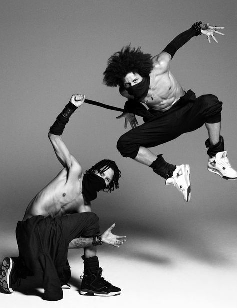 Le Twins (born Laurent  Larry Bourgeois), French identical twins, dancers, choreographers,  models. Nicknamed "Lil Beast"  "Ca Blaze", they are recognized internationally for their talents in new style hip-hop dancing. They became prominent in the US after a video of their performance on World of Dance went viral. They won the Hip-hop New Style division of the international street dance competition Juste Debout. They have danced for Beyoncé  Missy Elliott, and modeled for Jean Paul Gaultier. Les Twins Dance, Larry Bourgeois, Les Twins Laurent, Les Twins Larry, Damir Doma, Les Twins, Identical Twins, Street Dance, Break Dance