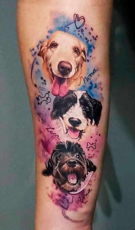 Tattoo Perro, Boxer Dog Tattoo, Portrait Tattoo Sleeve, Tatoo Dog, Pet Memorial Tattoo, Dog Portrait Tattoo, Puppy Tattoo, Dog Memorial Tattoos, Pawprint Tattoo