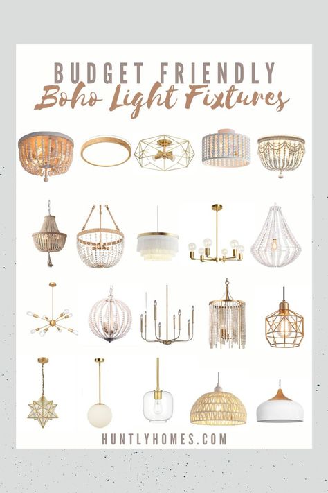 Boho Light Fixtures, Boho Style Lighting, Boho Light Fixture, Light Fixtures Dining Room, Boho Style Bathroom, Gold Light Fixture, Boho Lighting, Серая Кухня, Boho Chandelier